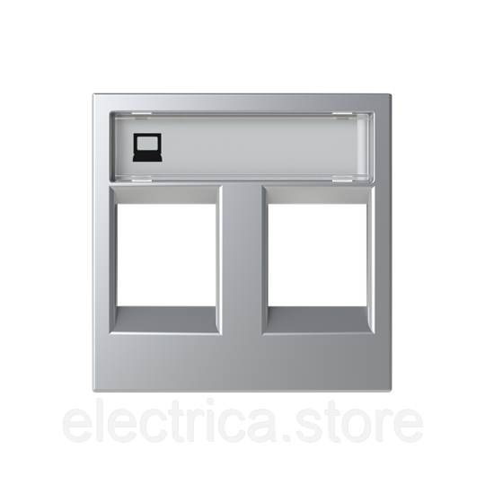 N2218.2 PL Центральна плата комп'ютерної розетки Zenit колір срібло 2CLA221820N1301, фото 1