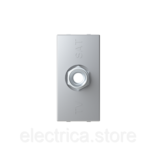 N2150 PL Розетка TV одиночна Zenit колір срібло 1 модуль 2CLA215000N1301, фото 1