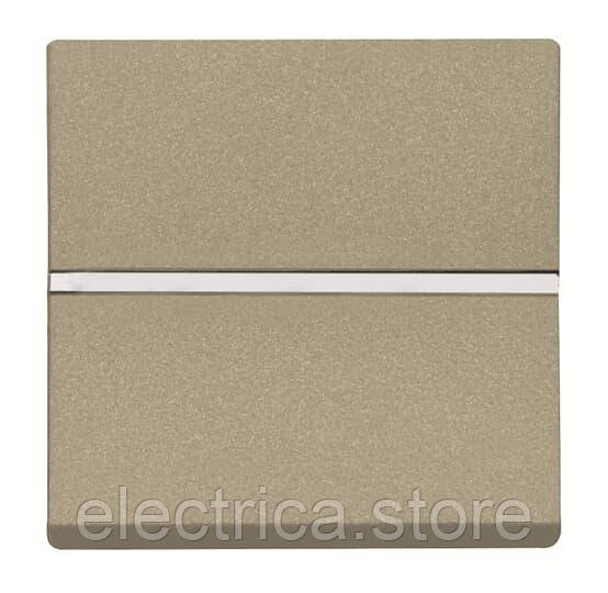 N2204.7 CV Вимикач кнопка 1-клавішний 1НВ Zenit шампань 2CLA220470N1901, фото 1