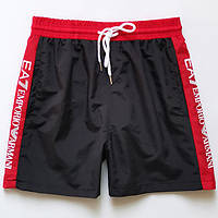 Мужские пляжные шорты (плавки) Armani, цвет черный
