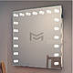 Підвісне дзеркало з підсвічуванням FONS без рами 90х90 см, фото 2