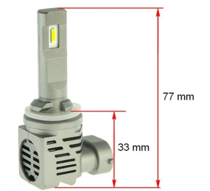 Лампа LED Cyclone 880 H27 type-33 5000k 4600Lm 1шт