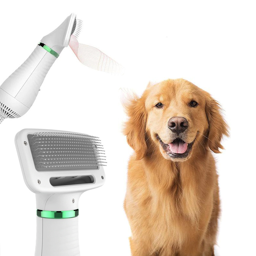 Щітка фен для шерсті собак і кішок 2в1 для грумінгу тварин PET Grooming Dryer масажер гребінець