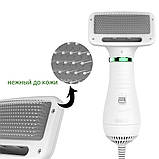 Щітка фен для шерсті собак і кішок 2в1 для грумінгу тварин PET Grooming Dryer масажер гребінець, фото 9