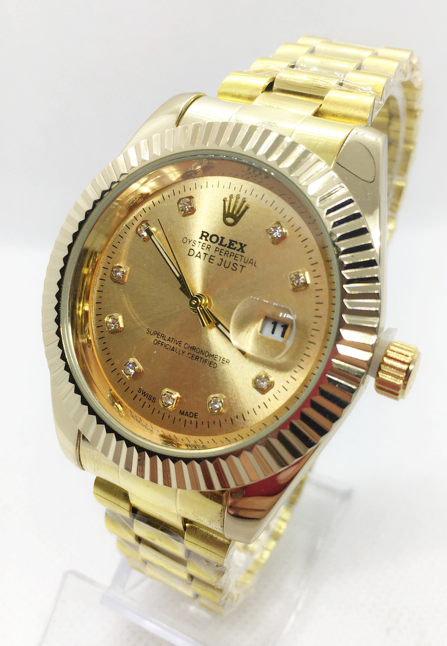 Жіночі наручні годинники Rolex (Ролекс), золотисті ( код: IBW607Y )