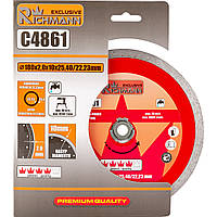 Диск алмазний для кераміки Грес Richmann 180x2 мм висота высота сегмента 10 мм (С4861)