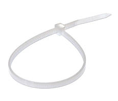 Стяжка кабельна 3,6 х 200 мм біла (100 штук у пакованні)
