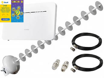 4G+ комплект Huawei B535-232 + MIMO 1700-2700 МГЦ 2*20 dBi+ Lifecell Повний Безліміт 199 грн/міс