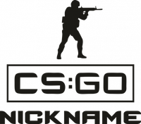 Наклейка Ваш псевдоним в игре CsGo