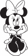 Наклейка Minnie Mouse Face