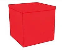 Коробка для шаров красная 70*70*70