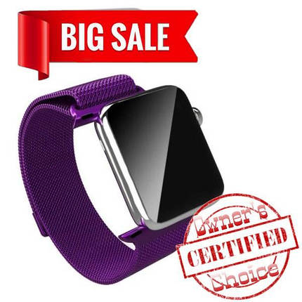 Ремешок Миланская петля  для Apple  Watch Band 38/ 40 mm фиолетовый, фото 2