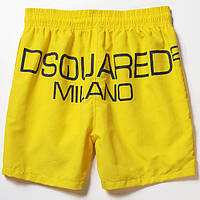 Чоловічі пляжні шорти (плавки) Dsquared2, різні розміри, колір жовтий