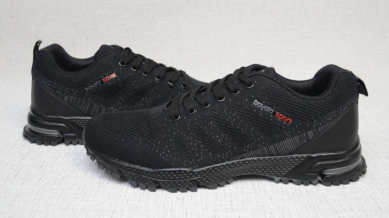 Кросівки з сітки Bayota A201 чорні