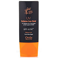 Водостійкий флюїд для захисту від сонця Ottie UV Defense Sun Fluid SPF43/PA ++ 50 мл (8809276013088), фото 2