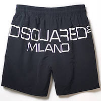 Чоловічі пляжні шорти (плавки) Dsquared2, різні розміри, колір чорний 4XL