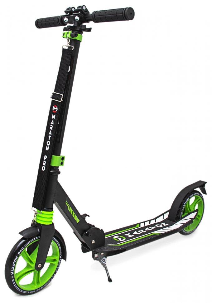 Самокат двоколісний Maraton Pro Зелений, фото 1
