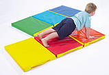 Мат складаний дитячий 150-50-5 см із 3 частин, фото 3