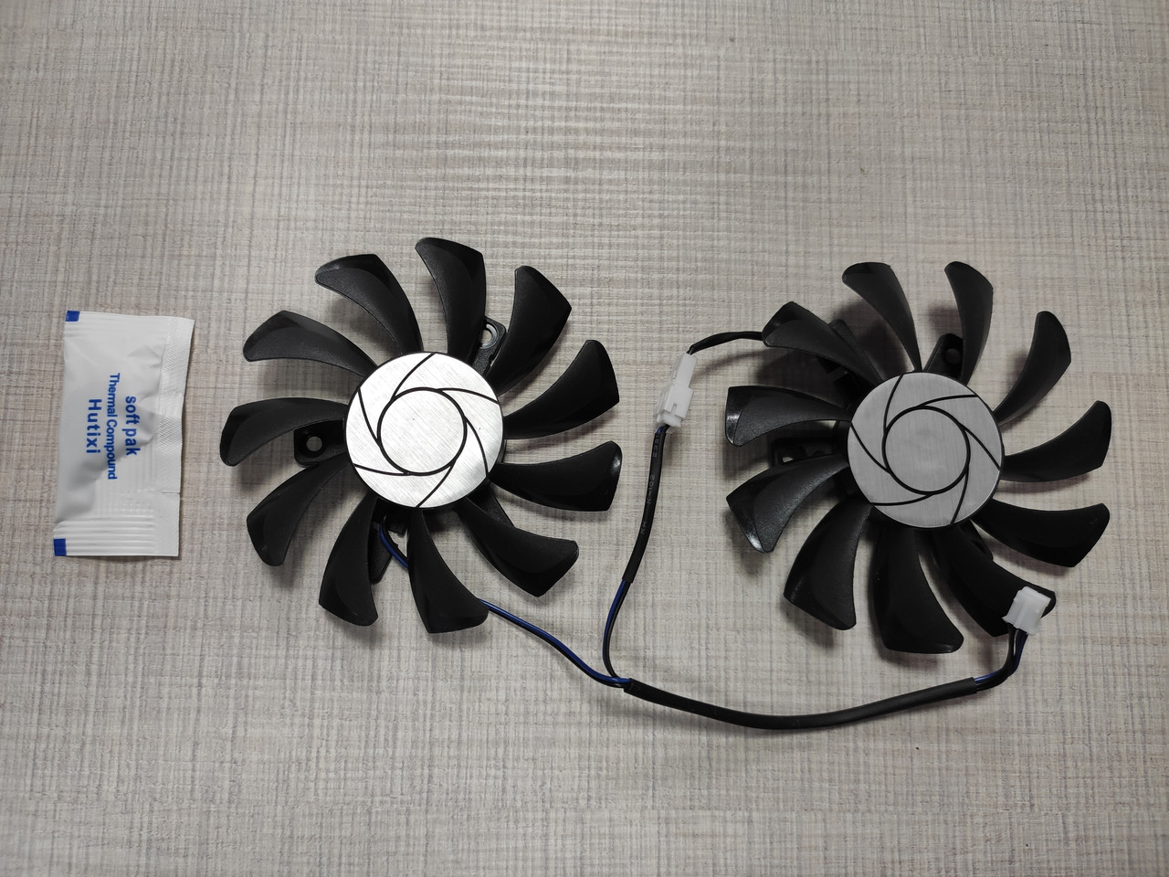 Вентилятор видеокарты ПАРА HA8010H12F-Z 75 мм 2Pin MSI Geforce GTX 1050Ti GTX 1050 Ti 4GT-OC кулер