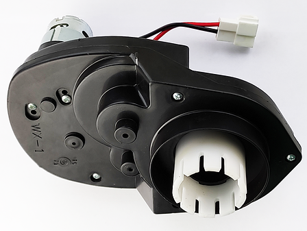 Тяговий редуктор дитячого електромобіля з мотором 555 24V 18000 rpm 20 Вал, фото 1