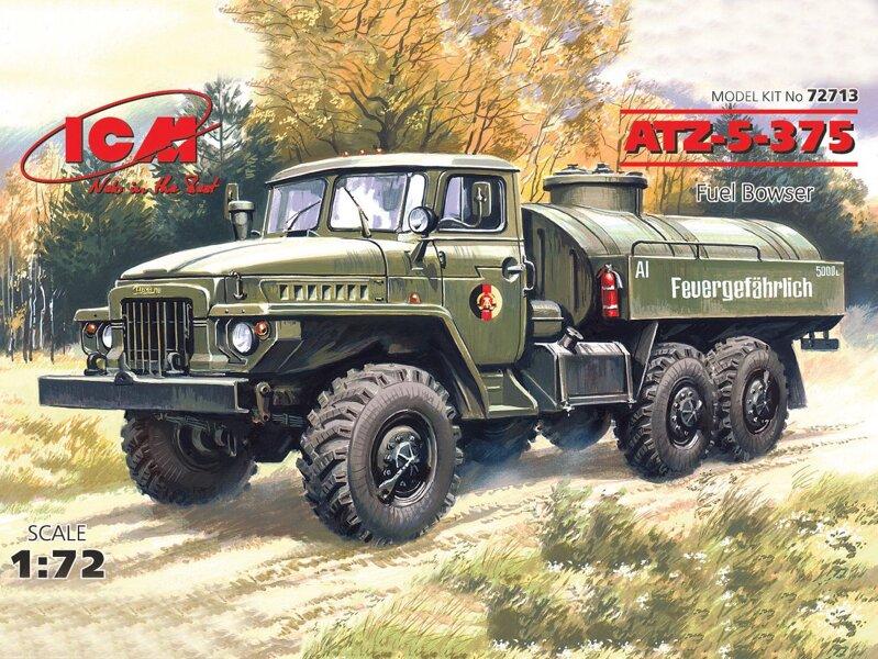 Збірна модель топливзаправника АТЗ-5-375. 1/72 ICM 72713