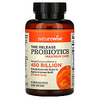 Пробиотики с замедленным высвобождением NatureWise "Time Release Probiotics" 450 млрд КОЕ (40 капсул)