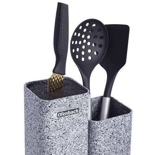 Подставка для ножей и кухонных принадлежностей Ofenbach двойная 23см KM ...