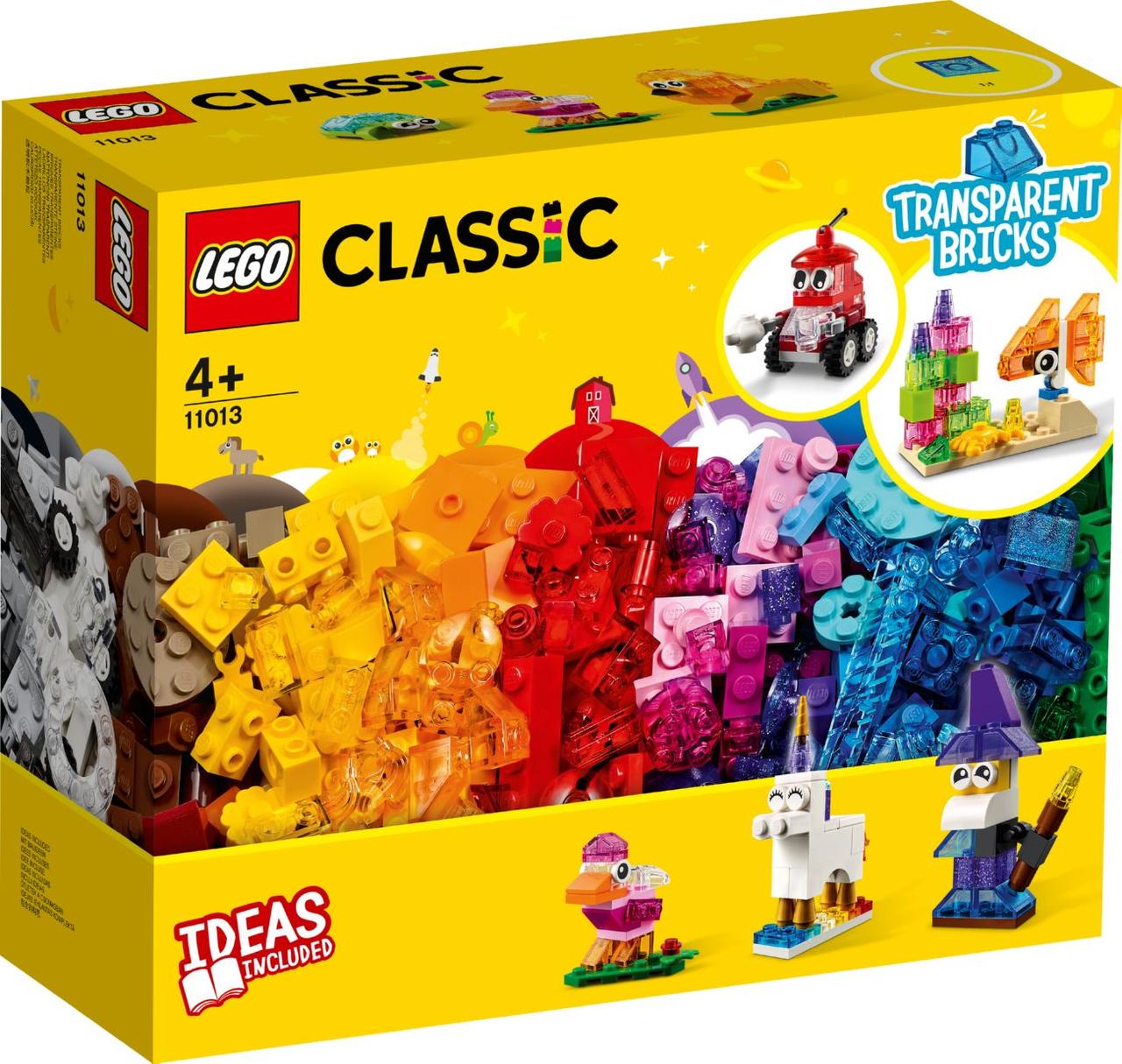 Lego Classic Прозорі кубики Лего класик 11013