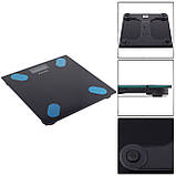 Ваги підлогові електронні Kamille Smart KM-7111 28см Чорний Розумні підлогові ваги Ваги для дому, фото 3