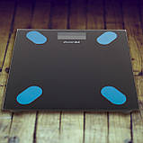 Ваги підлогові електронні Kamille Smart KM-7111 28см Чорний Розумні підлогові ваги Ваги для дому, фото 7