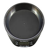 Ваги електронні кухонні Kamille KM-7110 20,5*18,4*6,1см Чорний Ваги з чашею для кухні Кухонні ваги, фото 6