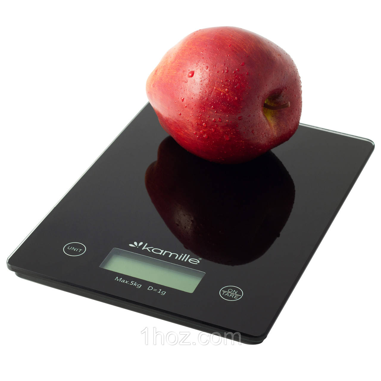 Ваги електронні кухонні Kamille KM-7107 Чорний 20*14,5см Електронні ваги Ваги Ваги для кухні, фото 1