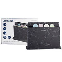 Набір Ofenbach:підставка для ножів і набір обробних дощок 4шт KM-100200