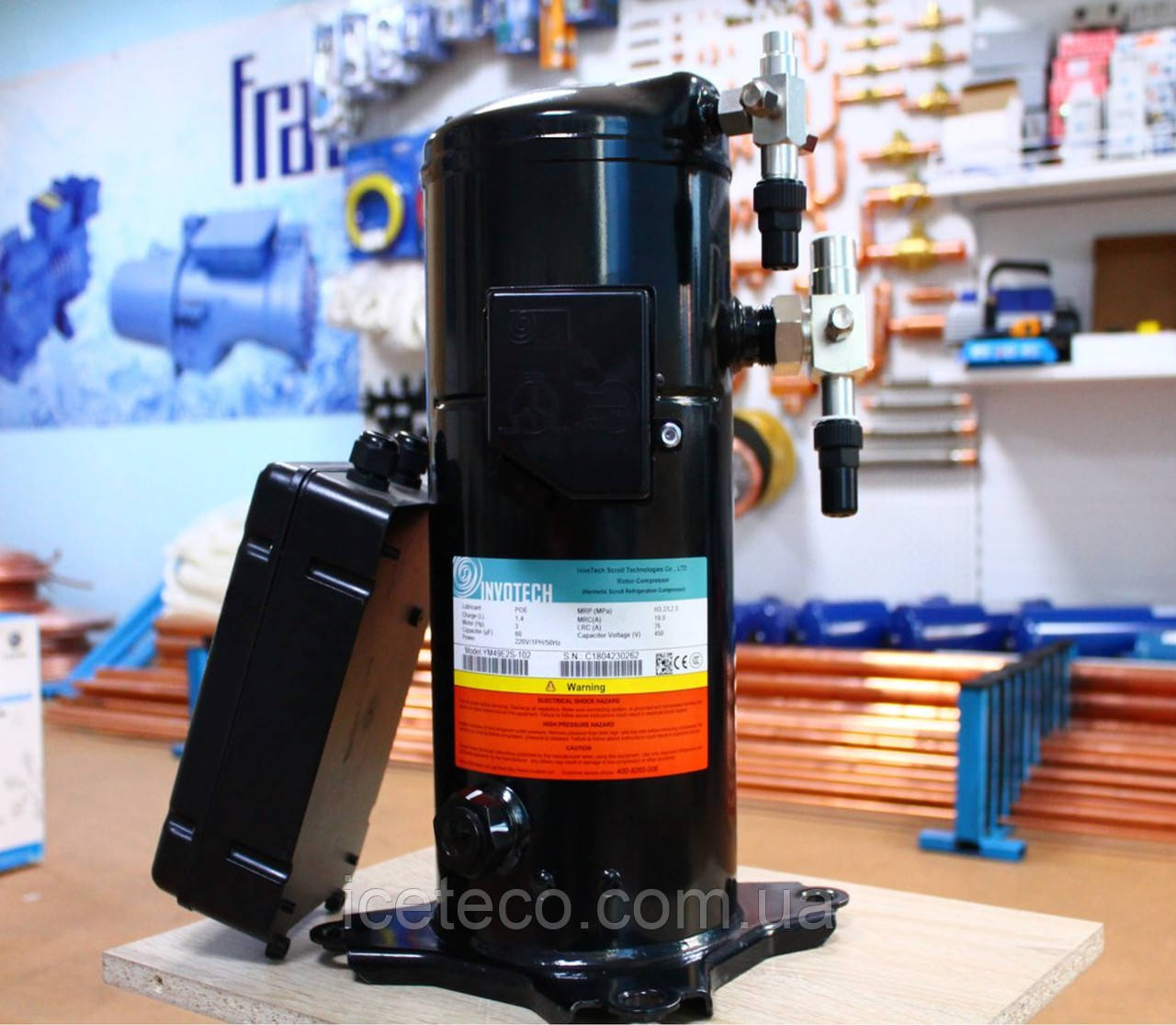 Компресор спіральний YH128T2G-100 Invotech (220v), фото 1