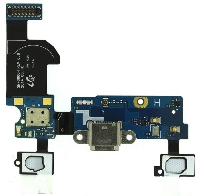 Шлейф (Flat cable) Samsung G800H Galaxy S5 mini з гніздом зарядки і мікрофоном, фото 1