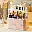 Органайзер для косметики Пилезахисний Водонепроникний Cosmetic Storage Box LD 288 Двох'ярусний бокс Рожевий, фото 2