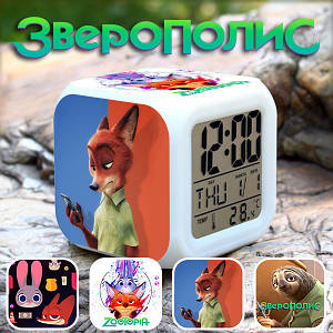 Настільні годинники Звірополіс "Personages" / Zootopia