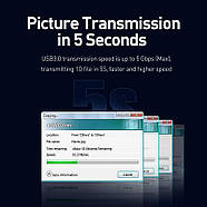 Кабель USB Type A, USB Type A BASEUS перехідник ЮСБ - ЮСБ 3.0 тато - тато AM/AM 1м (чорний), фото 6