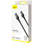 Кабель USB Type A, USB Type A BASEUS перехідник ЮСБ - ЮСБ 3.0 тато - тато AM/AM 1м (чорний), фото 9