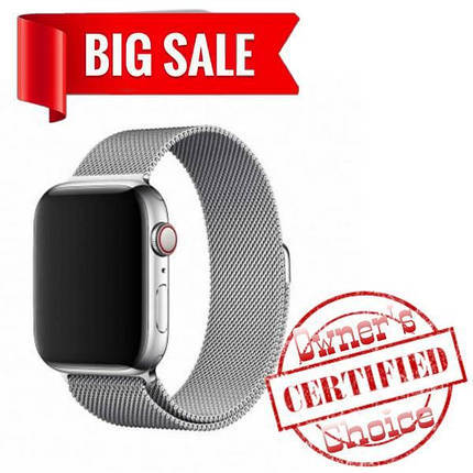 Ремешок Миланская петля для Apple Watch Band 38/ 40 mm серый, фото 2