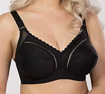 Бюстгальтер великих розмірів без кісточок, бежевий, фото 3