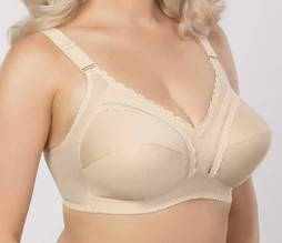 Бюстгальтер великих розмірів без кісточок, бежевий
