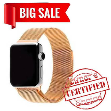 Ремешок Миланская петля для Apple Watch Band 42/ 44 mm песочный, фото 2