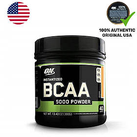 Амінокислота BCAA Optimum BCAA 5000 Powder, 380 грам Апельсин