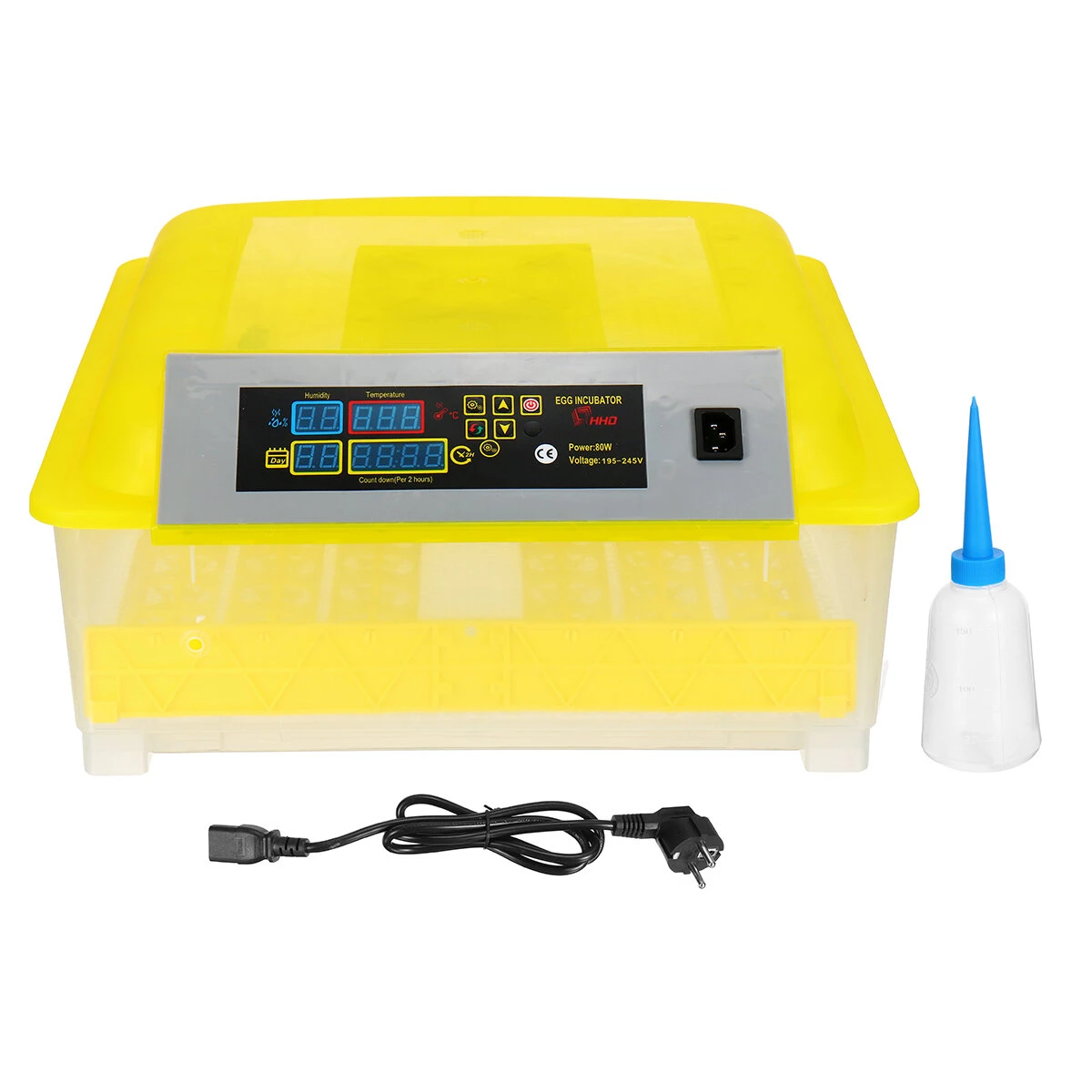 Інкубатор автоматичний HHD YS-48 на 48 яєць з регулятором вологості (в пластиковому корпусі)