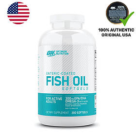 Жирні кислоти Optimum Fish Oil, 200 капсул