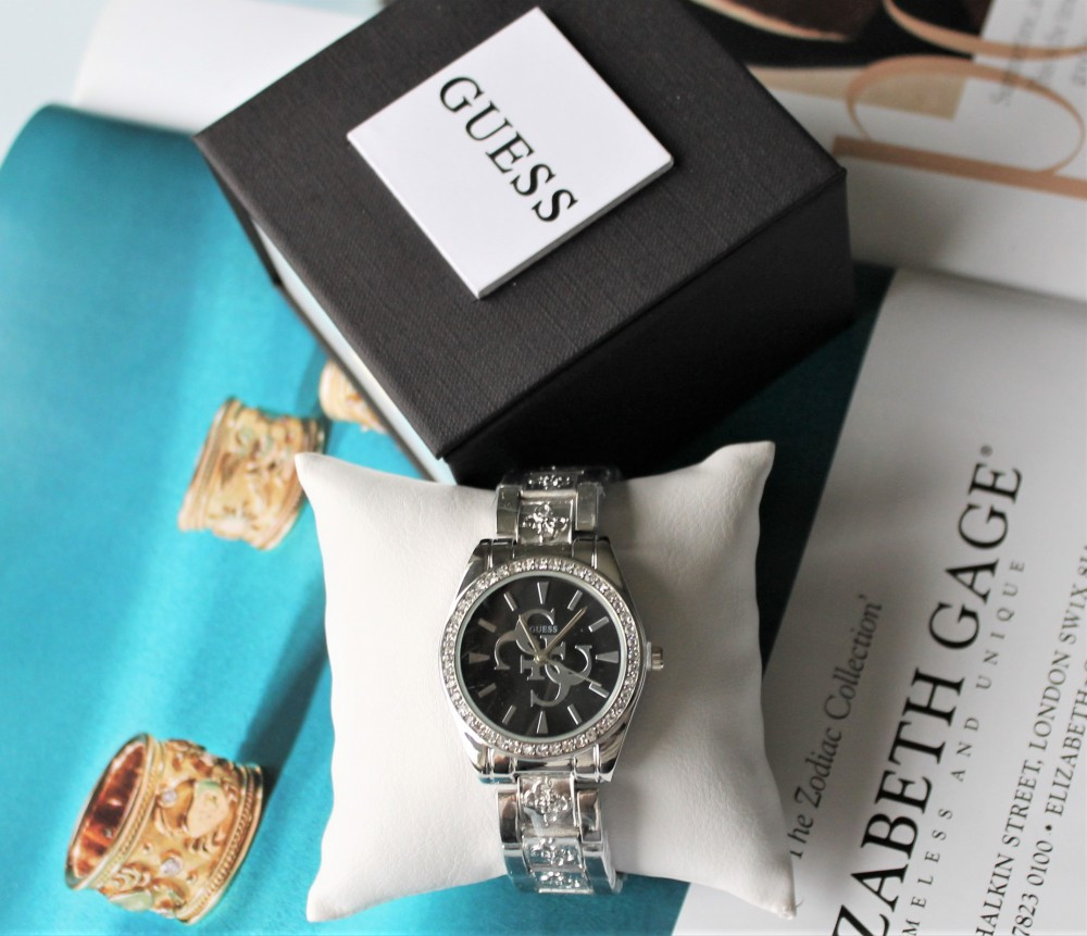 Жіночі наручні годинники Guess silver&black