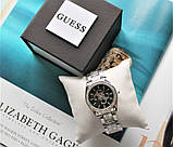 Жіночі наручні годинники Guess silver&black, фото 7