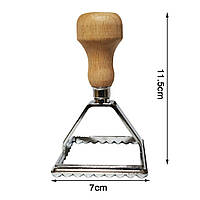 Нож для теста штамп для пельменей прорез 60 мм