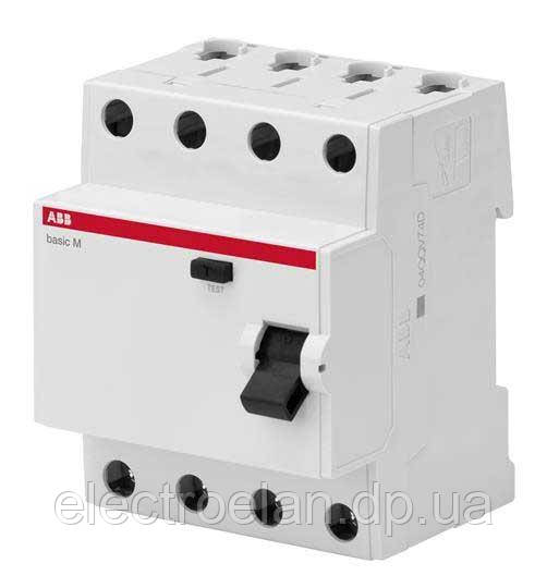 Пристрій захисного відключення ABB Basic M 25А 4P 30мА BMF41425